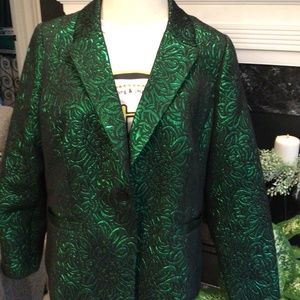 Eloquii Brocade green Statement Suit 22